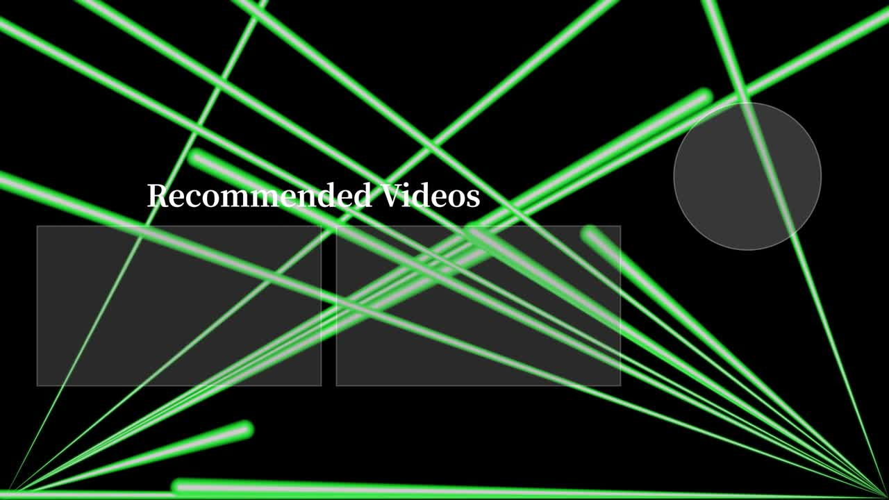 레이저 스테이지 세트  엔드 카드 엔딩 스크린 모션 그래픽