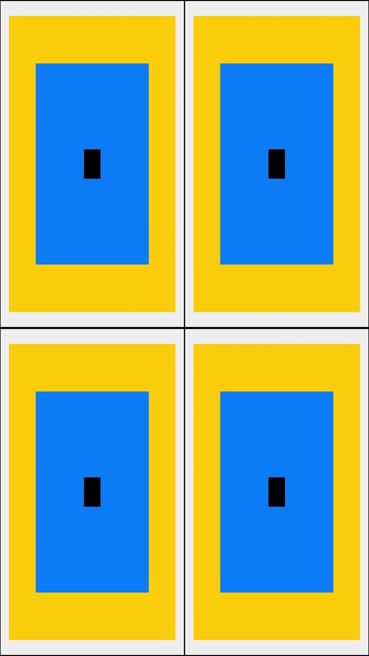 Abstract Geometric Animation of Expanding and Contracting Rectangles
