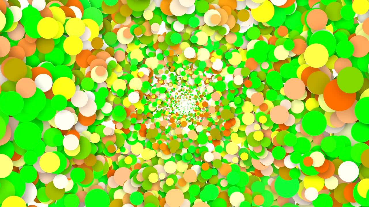 초록색으로 된 원의 배경