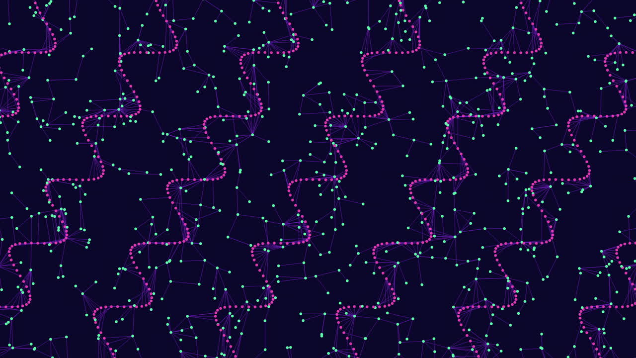 patrón dinámico de zigzag púrpura y verde