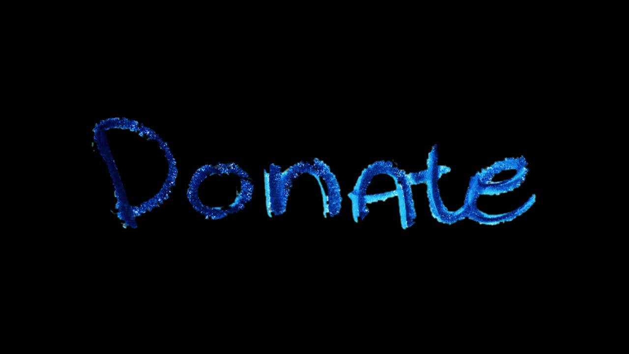 Call to action con invito a donare in stile animato artigianale, ideale per link di beneficenza o supporto