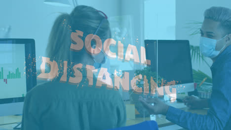 Animation-of-words-social-distancing-with-work-colleagues-social-distancing-in-office