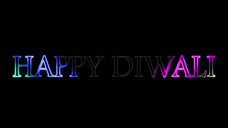 diwali 3d text animations and 3d effects on words or letters along with multicolor spreading and moving & illuminating light rays in different colors, 3d text animation,indian celebration