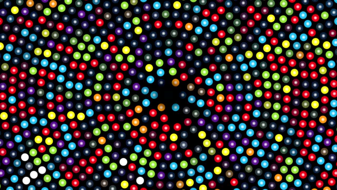Abstract background with colorful rotating dots