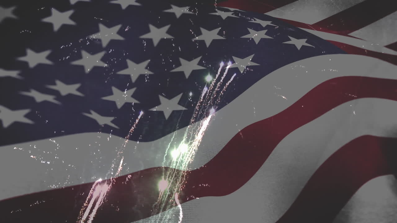 Fireworks on independence day
