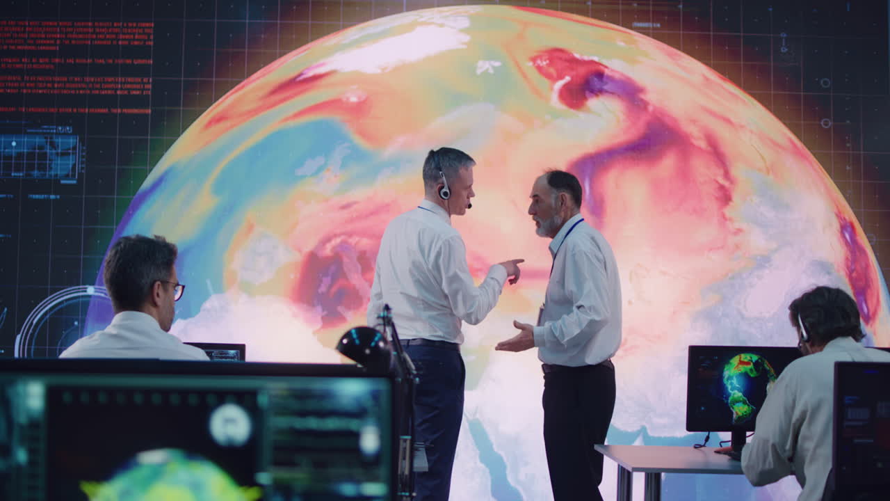 centro de monitoreo global - equipo de ciencias de la tierra