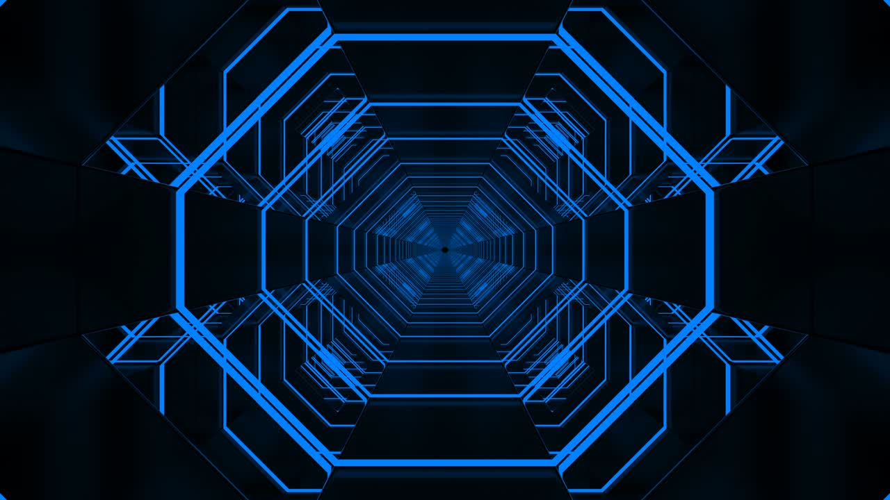 pasillo de fondo abstracto con bucle tecnológico