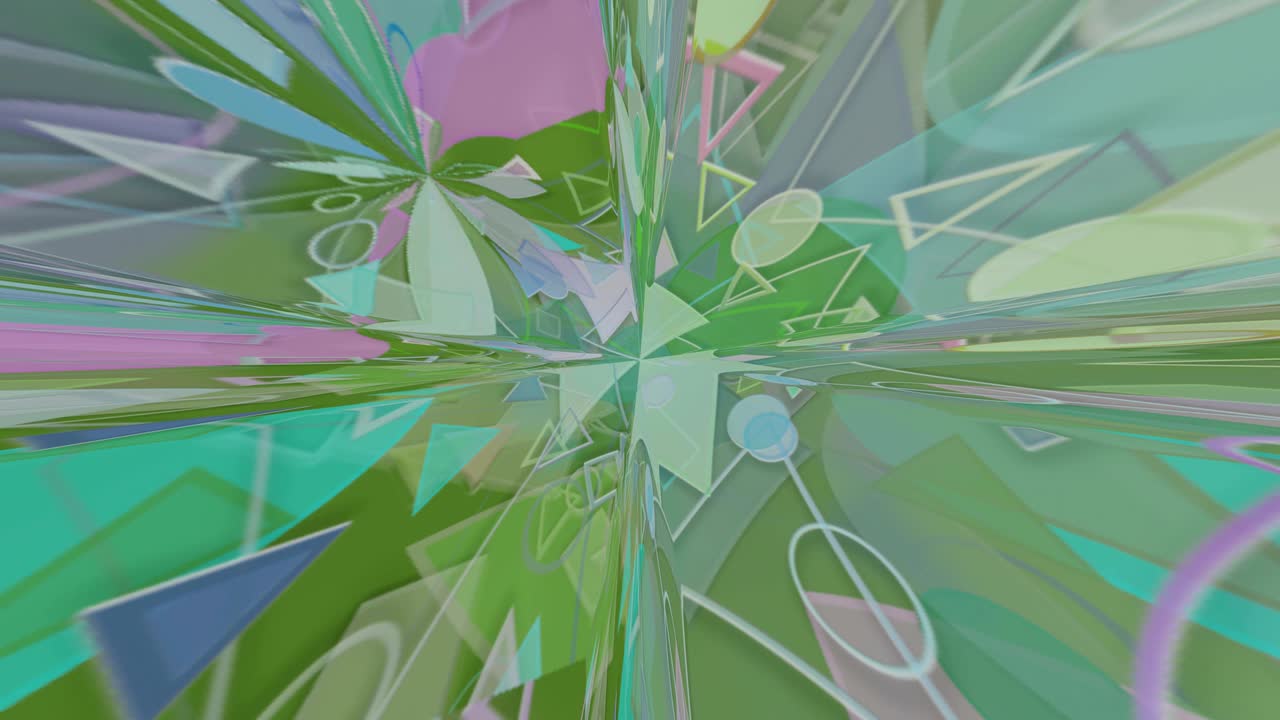 movimiento abstracto, colorido y suave infinito o bucle sin costuras.