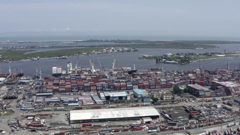 shipping port lagos drone 04