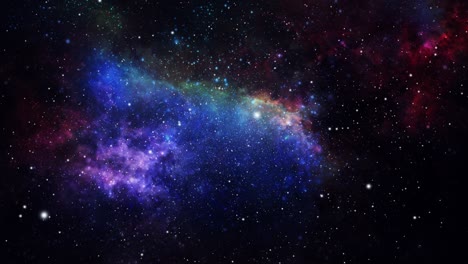 universo oscuro y una nube de nebulosas que se acerca