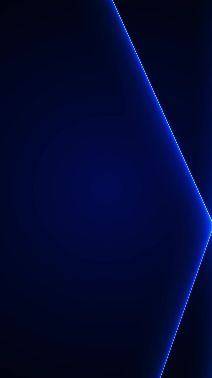 Linee neon nitide attraversano l'oscurità blu profondo, formando uno spettacolo laser astratto per eventi musicali