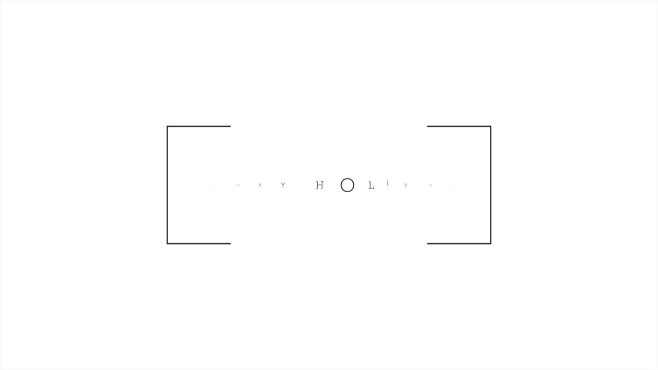 패션 화이트 그라데이션에 해피 홀리데이 텍스트