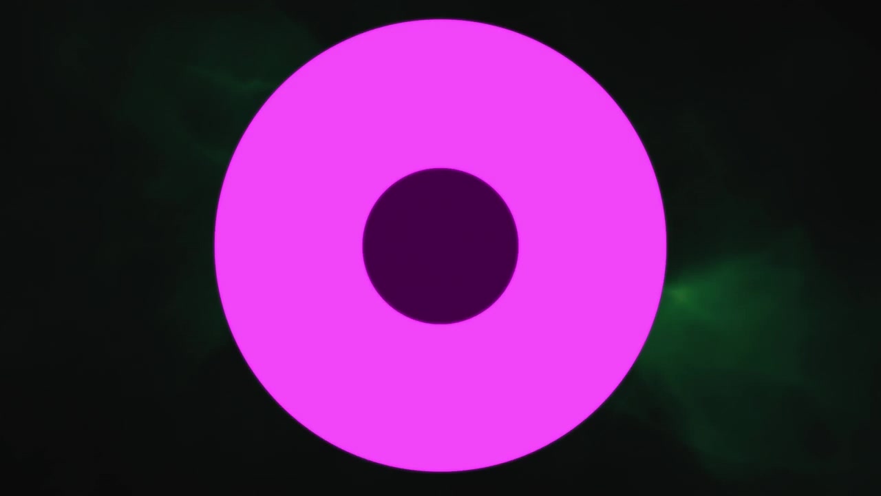 Animation of dots connections over green waves on black background