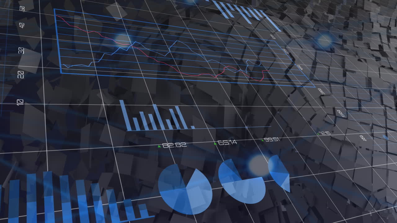 animación de las estadísticas y procesamiento de datos sobre la cuadrícula