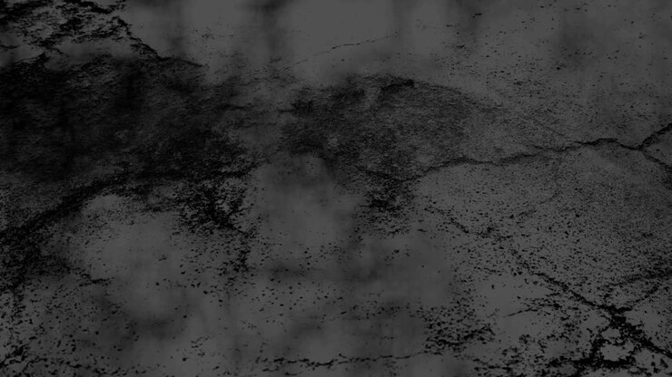 Muro scuro e fumoso dall'aspetto inquietante, texture di cemento nero chiaro per sfondo