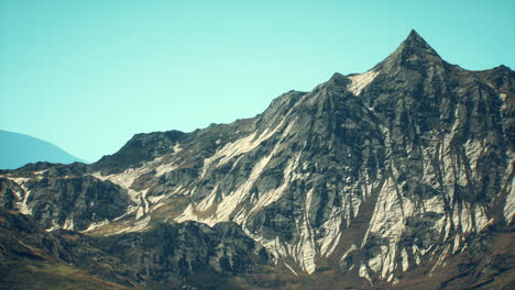 majestic mountain peak with snow