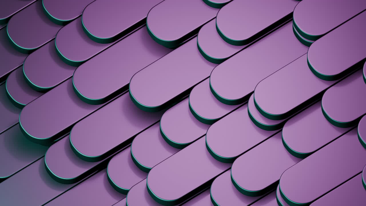 Dynamic Abstract Pattern of Purple Rounded Rectangles