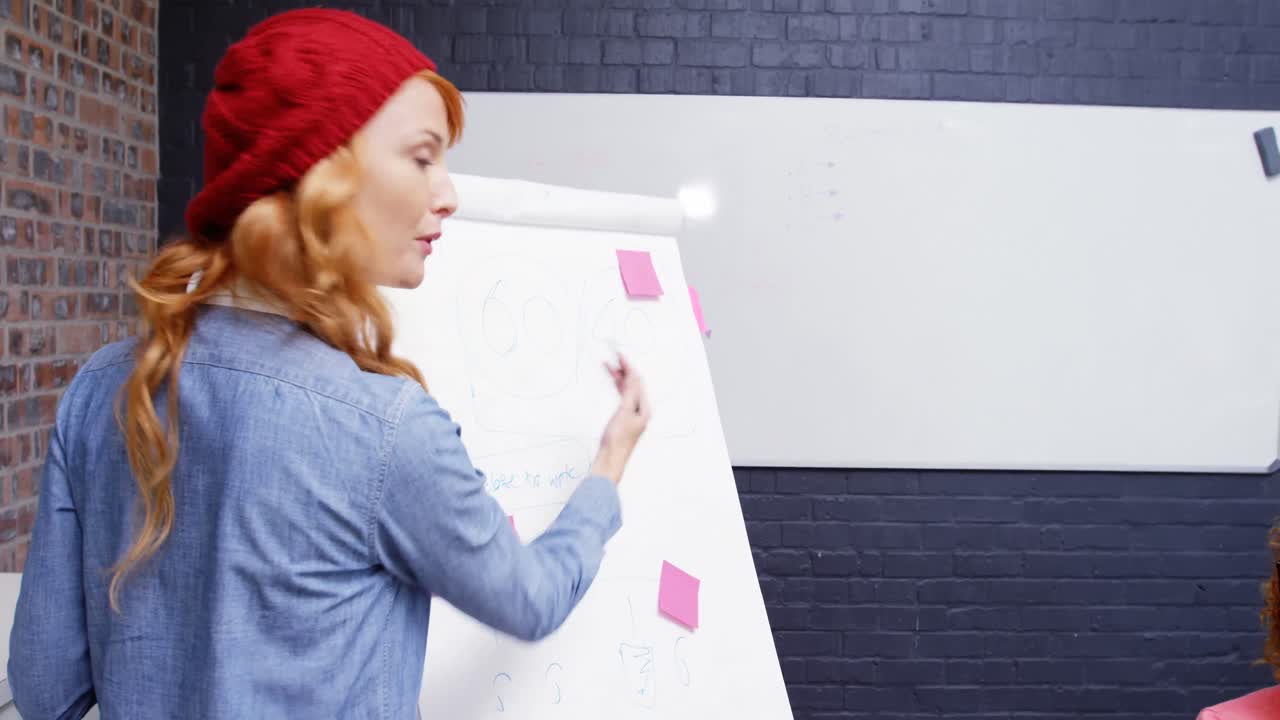 ejecutivos de negocios interactuando entre sí durante la reunión