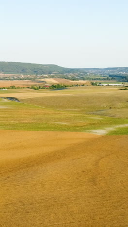 panoramic view of agricultural fields