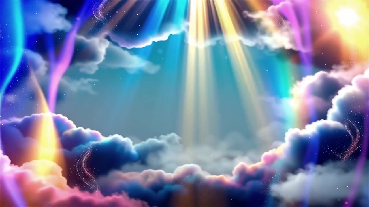 Christelijke Hemels Licht Aanbiddingsachtergrond