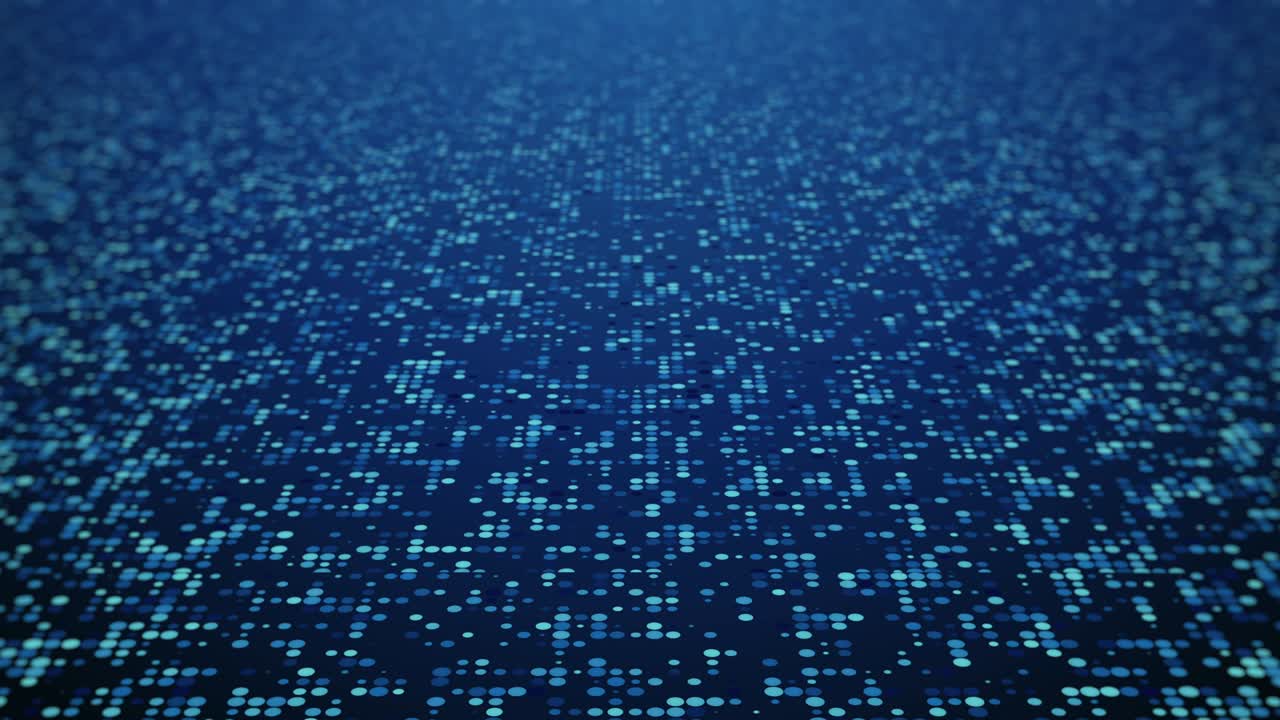 Dark blue abstract background - moving plane in perspective.