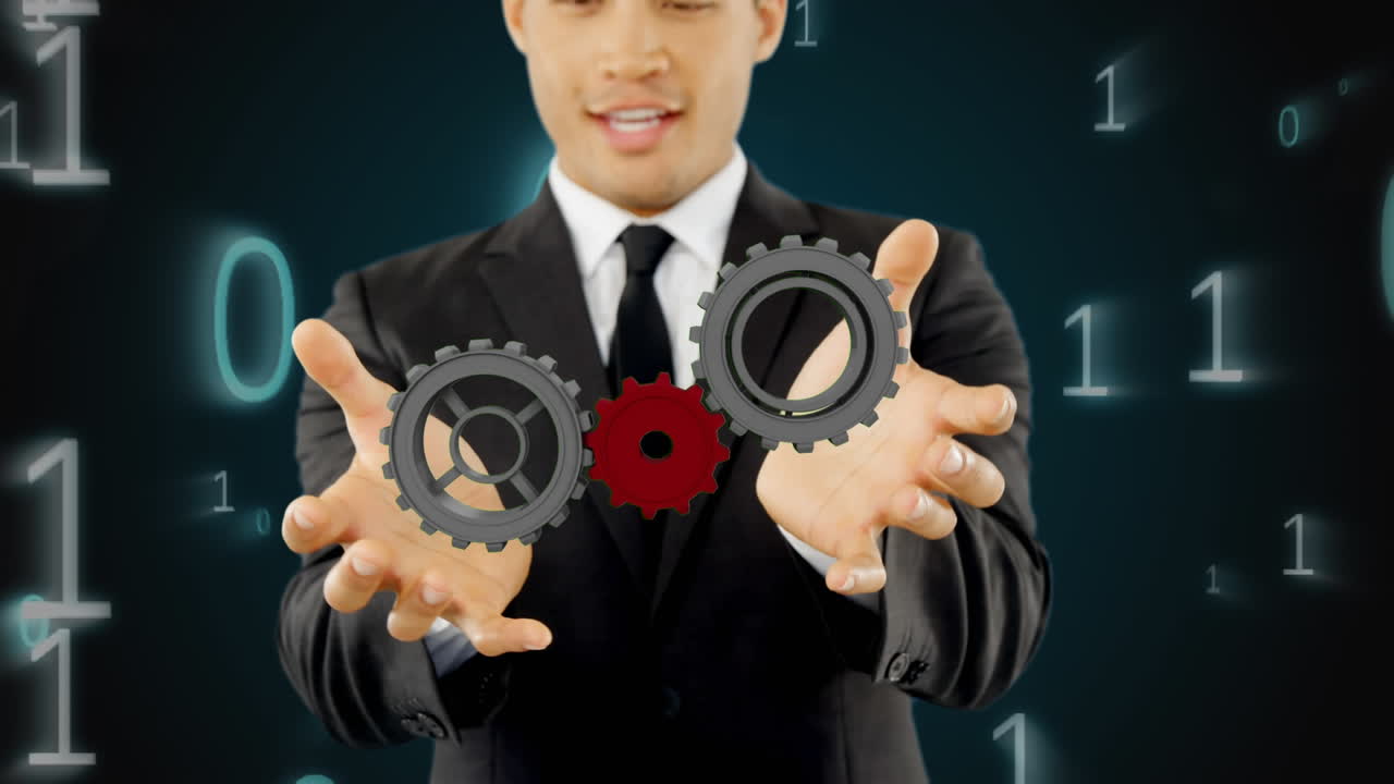 기어를 조작하는 사람