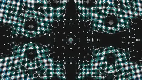 kaleidoscopio en movimiento. gráficos en movimiento de 4k