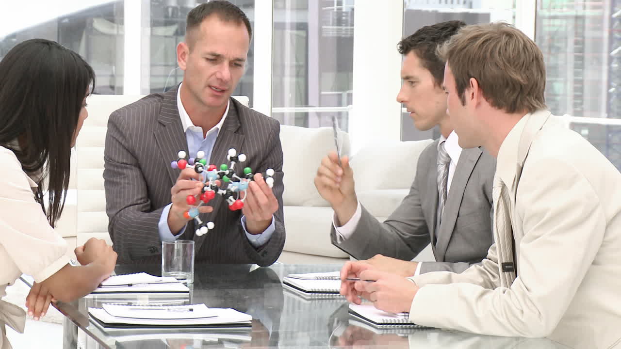 비즈니스 팀의 브레인 스토밍