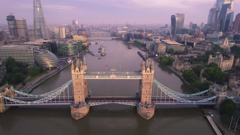 iconic tower bridge spanning river thames in london