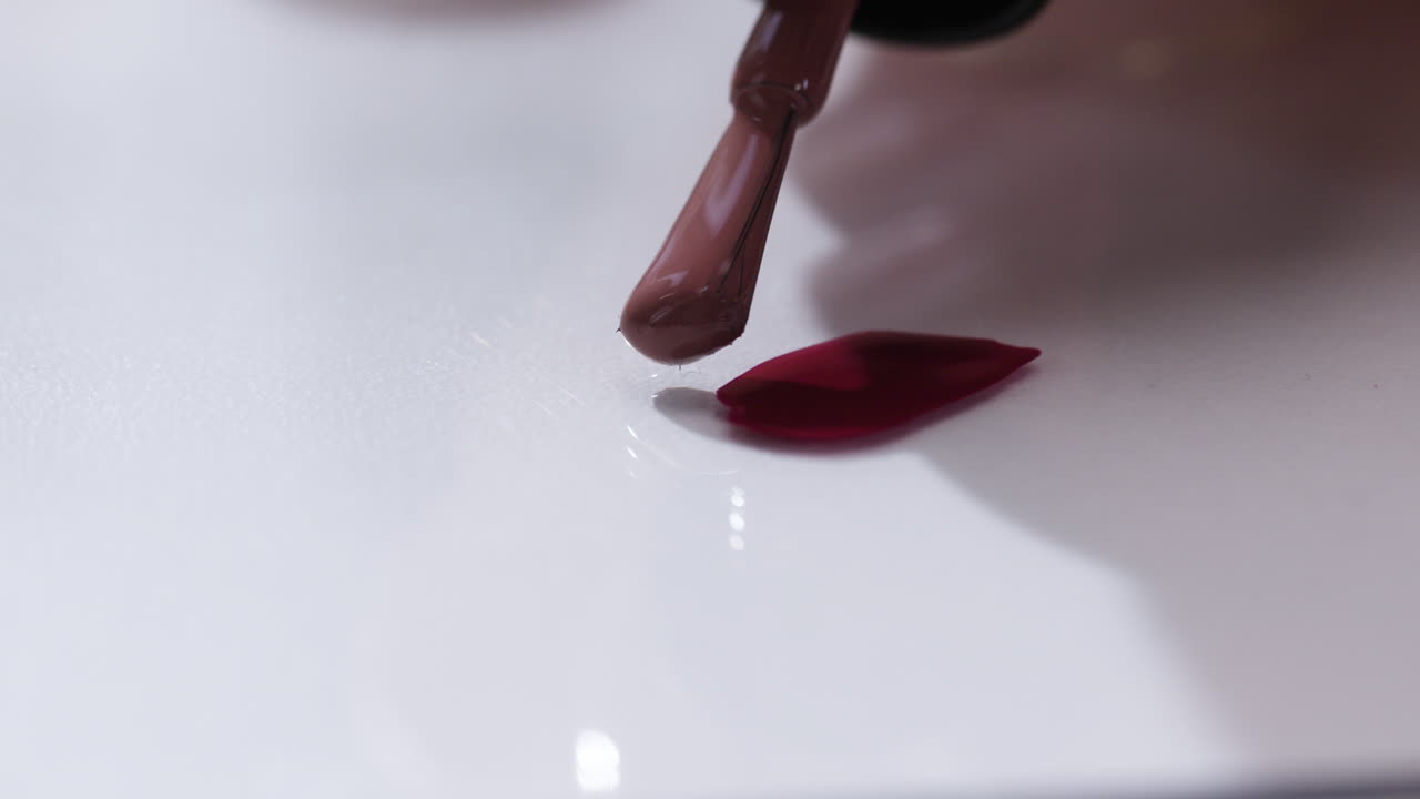 Applying Different Shades of Nail Polish