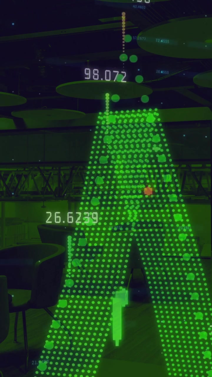 Animation of statistics and financial data processing over office