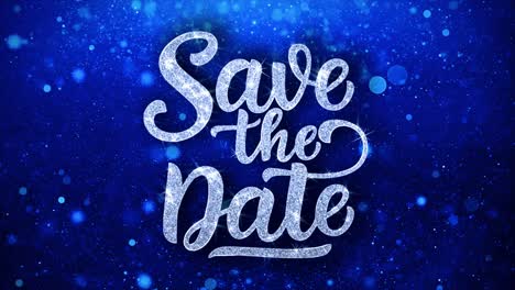 save the date - elegant glitter design