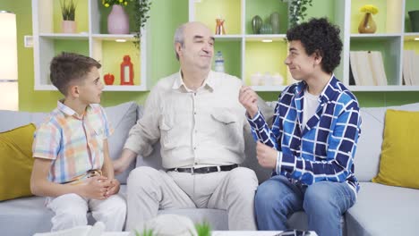children receive pocket money from their grandparents.