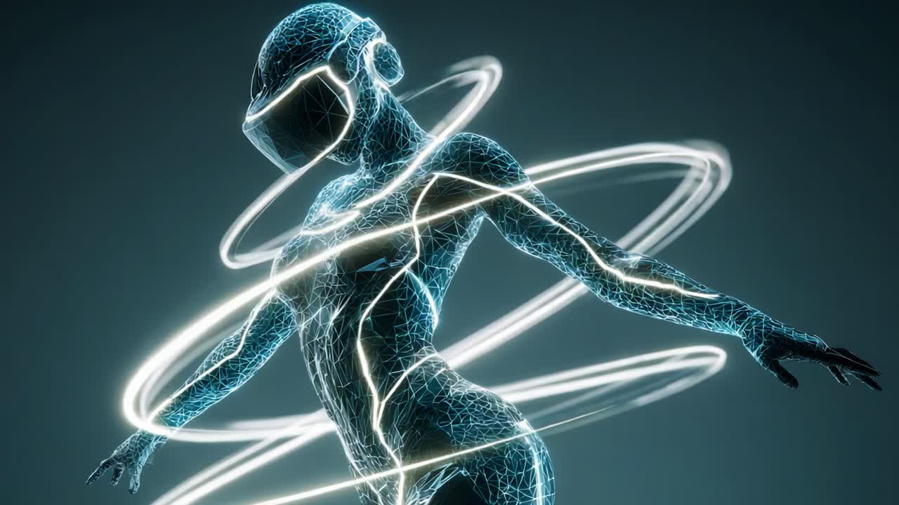 Futuristic Virtual Reality Concept