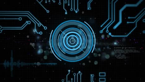 Animation-of-scope-scanning-and-data-processing-over-computer-circuit-board