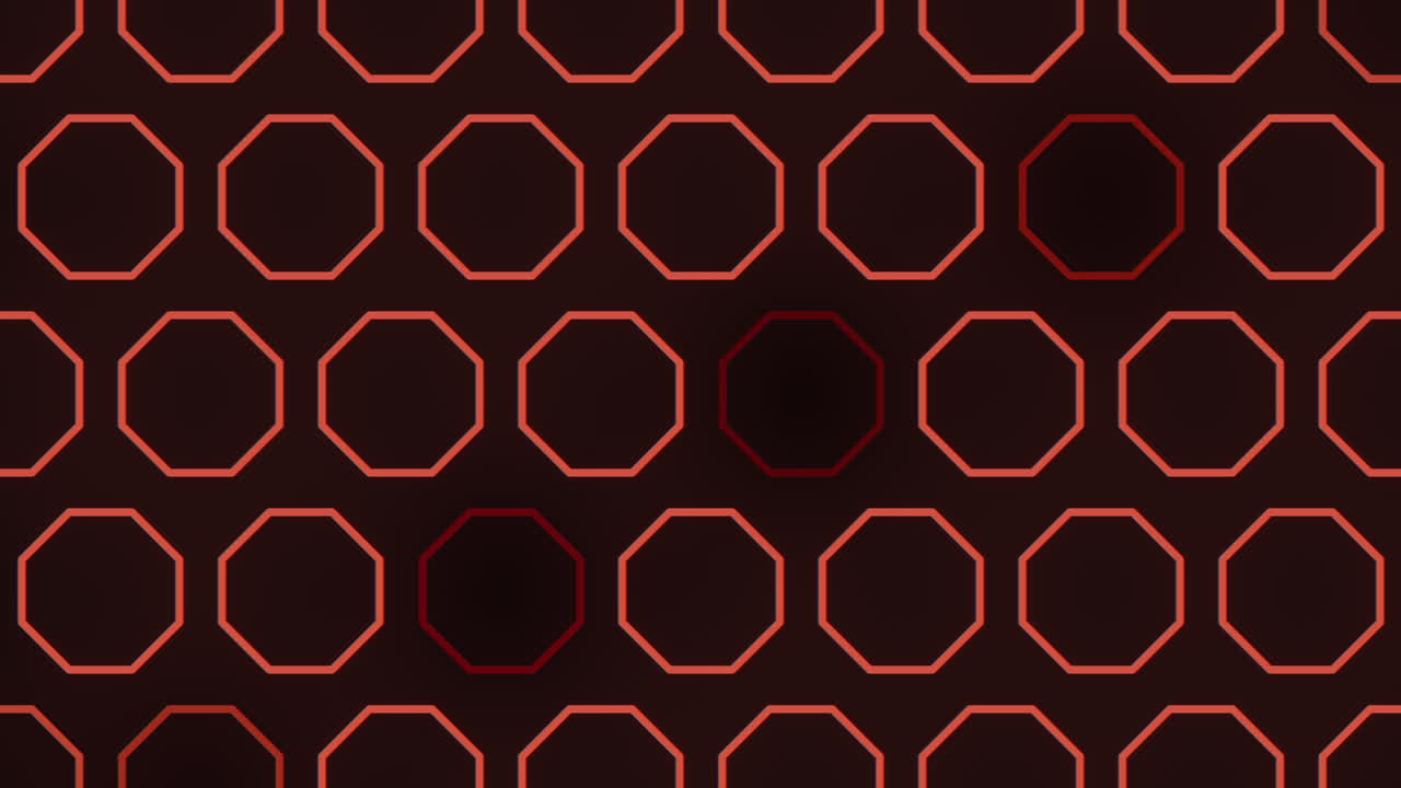 Circular red hexagon pattern seamless texture for design projects