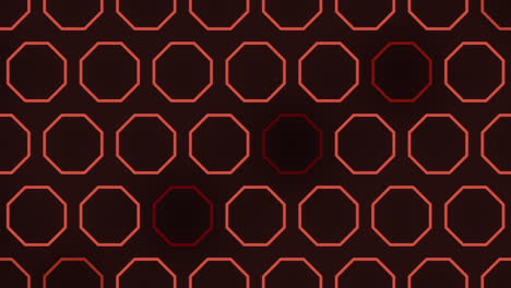 circular red hexagon pattern seamless texture for design projects