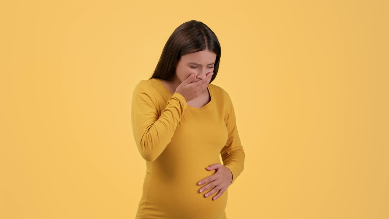 Pregnant Woman Experiencing Nausea