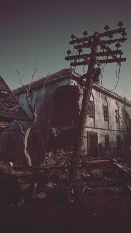 ruins of a destroyed building