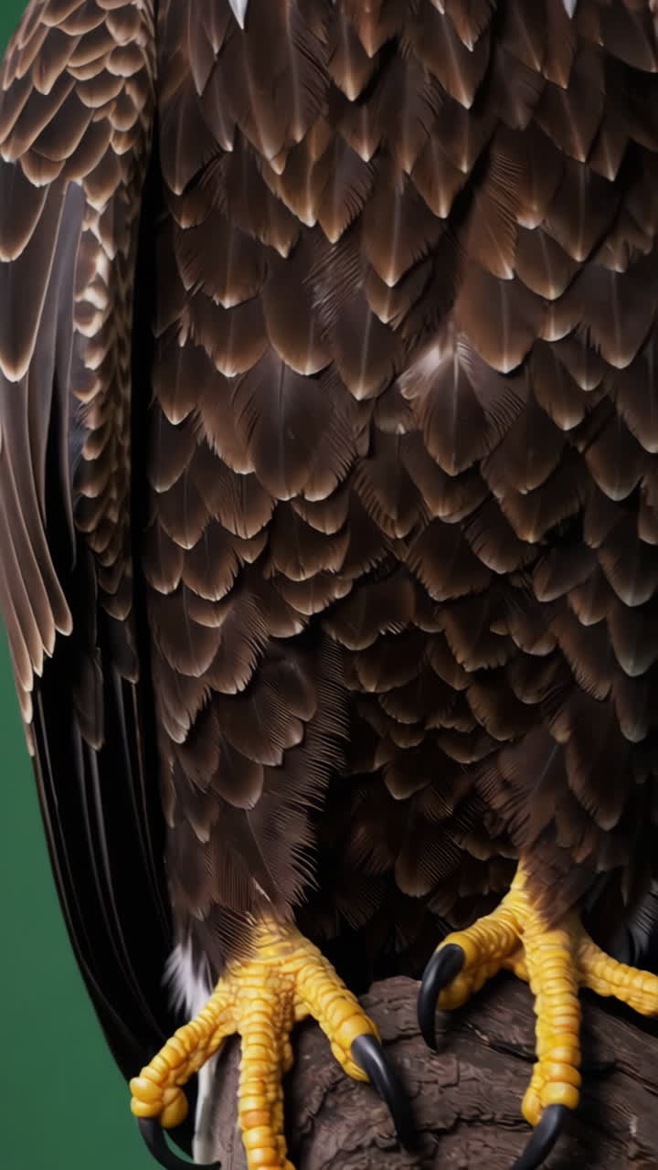 águila calva en la rama