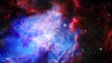 acérquese a la superficie de las coloridas nubes nebulosas del universo