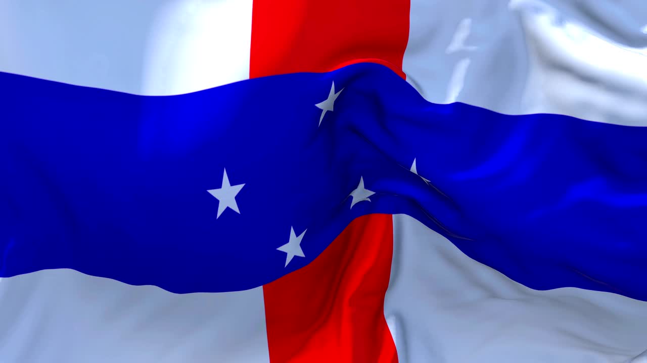 네덜란드 앤스 발은 바람에 느린 동작 애니메이션 4k 현실적인 직물 질감 발 부드럽게 바람 날 연속적인 원활한 루프 배경에 불고 있습니다.