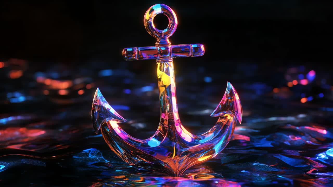 Colorful 3D Rendered Anchor