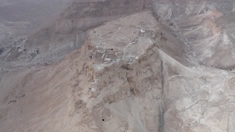 aerial view of masada