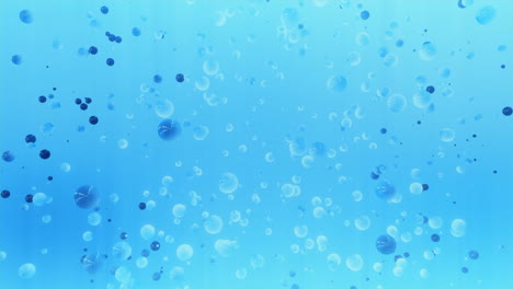 abstract blue bubbles background