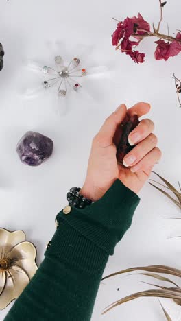 crystal healing and meditation session
