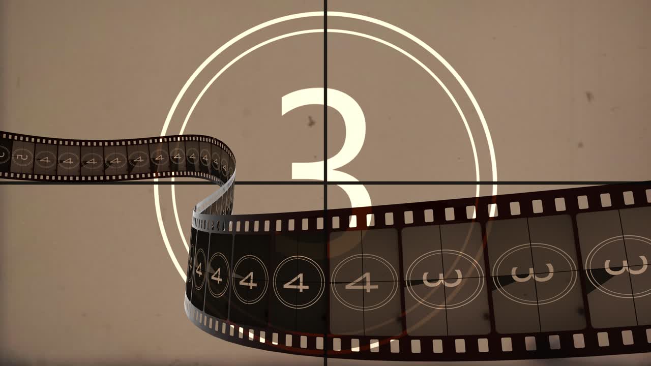 영화 제작에 대한 레트로 카운트다운 영화 소개