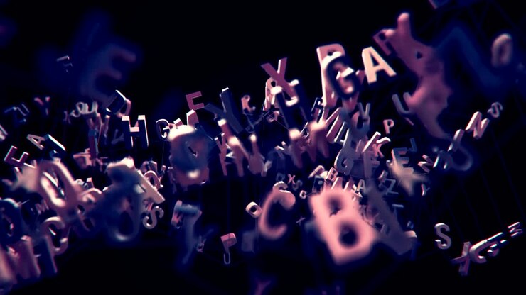 4K Alphabet Letters.