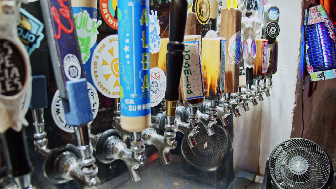 Slow motion of Drought beer in Barrio Escalante - Costa Rica