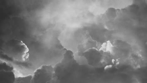 4k view of dark and moving cumulonimbus clouds